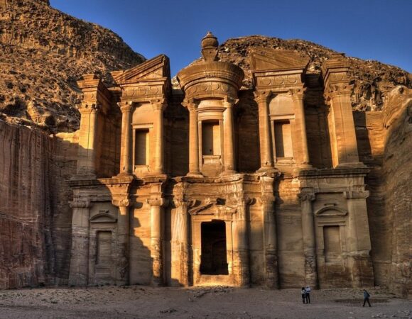 Monastery Ad Deir in Petra at the end of the Back Road hike