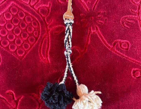 Key chain made at visit weaving women of Lumeyo in Udruh